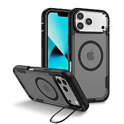 Shockproof Magsafe Case with Camera Stand - GRAY for iPhone 17 Pro (Only Ground Shipping)