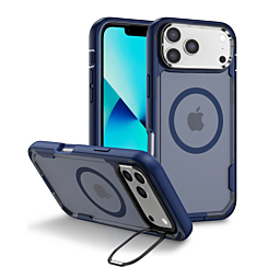 Shockproof Magsafe Case with Camera Stand - DARK BLUE for iPhone 17 Pro (Only Ground Shipping)