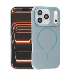 Magnetic Leather Soft Cases (WAYNE BLUE) for iPhone 17 Pro (Only Ground Shipping)