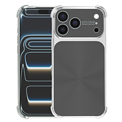 CD-Pattern Electroplated Four Corner Shockproof Case - BLACK for iPhone 17 Pro (Only Ground Shipping)