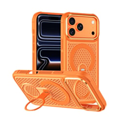 Honeycomb Design 360 Rotating Ring Kickstand Case (ORANGE) for iPhone 17 Pro Max (Only Ground Shipping)