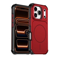 Rugger Magnetic Armor Case (RED) for iPhone 17 Pro Max (Only Ground Shipping)