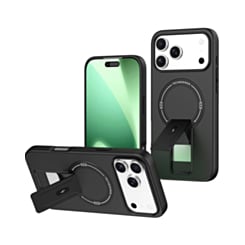 Rugger Magnetic Case with Hidden Kickstand (BLACK) for iPhone 17 Pro Max (Only Ground Shipping)