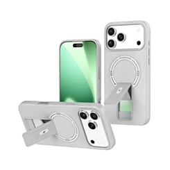 Rugged Magnetic Case with Hidden Kickstand (WHITE) for iPhone 17 Pro Max (Only Ground Shipping)