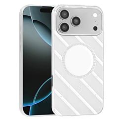 Magnetic Mirror Phone Case with Wireless Charging - WHITE for iPhone 17 Pro Max (Only Ground Shipping)