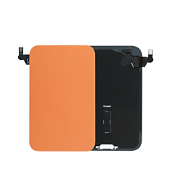 Back Glass with Frame and Wireless NFC Charging Flex and MagSafe Magnet for iPhone 17 Pro (Pack of 2) (COSMIC ORANGE)