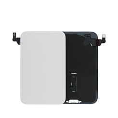 Back Glass with Frame and Wireless NFC Charging Flex and MagSafe Magnet for iPhone 17 Pro (Pack of 2) (SILVER)