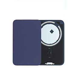 Back Glass with Frame and MagSafe Magnet for iPhone 17 Pro (NO LOGO) (DEEP BLUE)