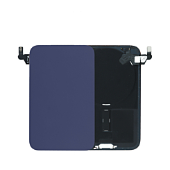 Back Glass with Frame and Wireless NFC Charging Flex and MagSafe Magnet for iPhone 17 Pro (NO LOGO) (DEEP BLUE)
