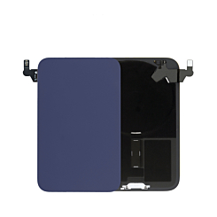 Back Glass with Frame and Wireless NFC Charging Flex and MagSafe Magnet for iPhone 17 Pro (NO LOGO) (DEEP BLUE)