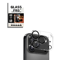 Back Camera Tempered Glass for iPhone 17 Pro (Black-Edged)