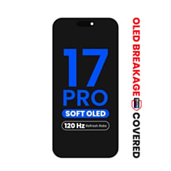 OLED Assembly for iPhone 17 Pro (Aftermarket Soft / QV8 / 120HZ) (Exclusive OLED Breakage Warranty)