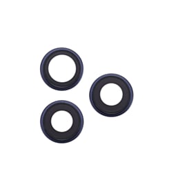Back Camera Lens with Bracket for iPhone 17 Pro Max / 17 Pro (DEEP BLUE) (3 Piece Set) (Aftermarket)