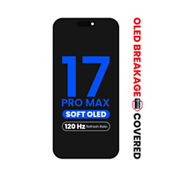 OLED Assembly for iPhone 17 Pro Max (Aftermarket Soft / QV8 / 120HZ) (Exclusive OLED Breakage Warranty)