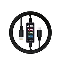 18 Kinds AV-Line Pro 1.2M Intelligent Detection of Charging Data Cable - USB C to L