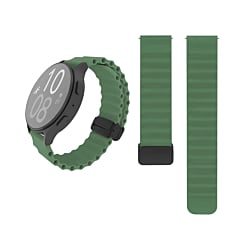 Silicone Marine Sport Strap Band with Magnetic Closure for Galaxy Watch (20mm) (GREEN) (Only Ground Shipping)