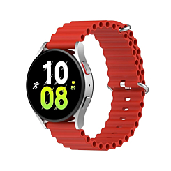 Ocean Band Silicone Sport Strap Band for Galaxy Watch (22mm) (RED) (Only Ground Shipping)