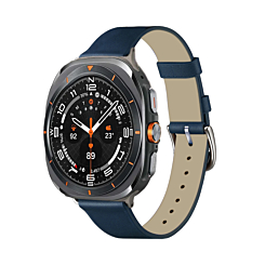 PU Leather Case for Galaxy Watch (22mm) (NAVY BLUE) (Only Ground Shipping)