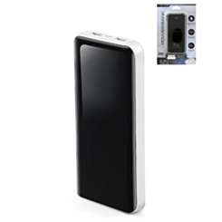 Turbo Charging Power Bank with Built-in Cables (10000mAh) (WHITE) (Only Ground Shipping)