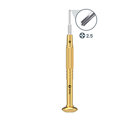 2UUL Brass Handle Heavy Weight Screwdriver Convex Cross 2.5