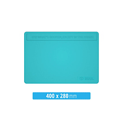 2UUL ST82 Heat Resisting Silicone Pad with Anti Dust Coating 400*280mm - BLUE (Only Ground Shipping)
