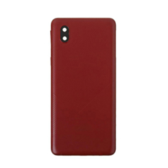 Back Glass with Camera Lens and Adhesive for Galaxy A01 Core (A013 / 2020) (NO LOGO) (RED)