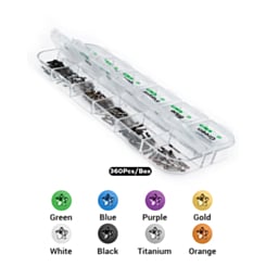 2UUL SC13 IP Color Screw Charge Port Spare Screw Kit (360 Pieces Set) (Only Ground Shipping)