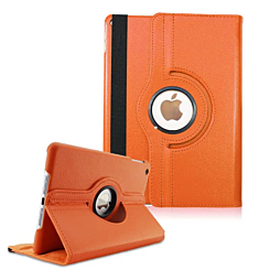 360 Degree Rotating Swivel Stand Case - ORANGE for iPad Mini 1 / 2 / 3 (Only Ground Shipping)