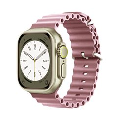 Silicone Ocean Strap with Metal Buckle (LAVENDER) for iWatch (38 / 40 / 41mm) (Only Ground Shipping)