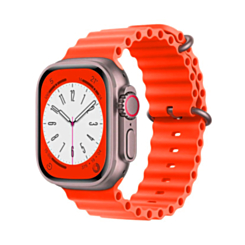 Silicone Ocean Strap with Metal Buckle (RED) for iWatch (38 / 40 / 41mm) (Only Ground Shipping)