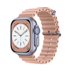 Silicone Ocean Strap with Metal Buckle (REDRO ROSE) for iWatch (38 / 40 / 41mm) (Only Ground Shipping)