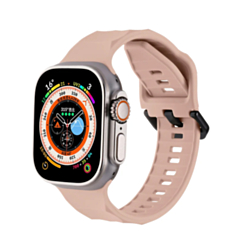 Silicone Wave Sport Strap (RETRO ROSE) for iWatch (38 / 40 / 41mm) (Only Ground Shipping)