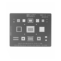 AMAOE BGA Reballing Stencil for Macbook MAC4 - 2016 A1534 (Not Returnable)