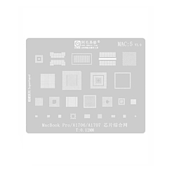 AMAOE BGA Reballing Stencil for Macbook MAC5 - A1706 / A1707