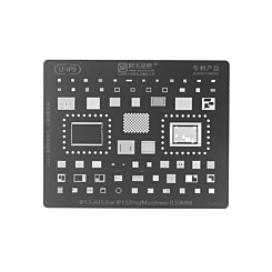 Purchase the AMAOE BGA Reballing Stencil for iPhone 13 13 Plus 13 Pro 13 Pro Max - 0.10mm A15 Not Returnable.







