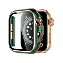 Shinny Hard PC Bumper Case (DARK GREEN & ROSE GOLD) for iWatch 42mm (Only Ground Shipping)