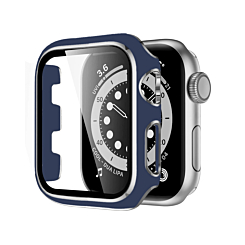 iWatch 42mm Shinny Hard PC Bumper Case - BLUE & SILVER (Only Ground Shipping)