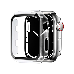 iWatch 42mm Shinny Hard PC Bumper Case - CLEAR & SILVER (Only Ground Shipping)