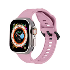 Silicone Wave Sport Strap (PURPLE) for iWatch (42 / 44 / 45 / 49mm) (Only Ground Shipping)