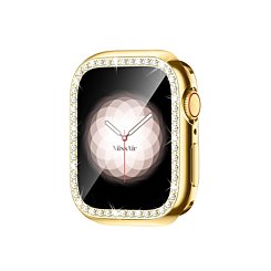 iWatch 46mm Stone PC Bumper Case with Tempered Glass - GOLD (Only Ground Shipping)