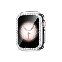 iWatch 46mm Stone PC Bumper Case with Tempered Glass - SILVER (Only Ground Shipping)