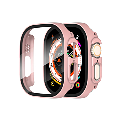 iWatch 49mm Hard PC Bumper Case with Tempered Glass - PINK (Only Ground Shipping)