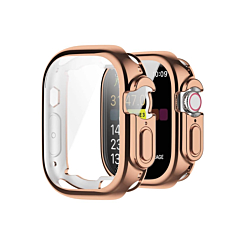 iWatch 49mm Hard PC Bumper Case with Tempered Glass - ROSE GOLD (Only Ground Shipping)