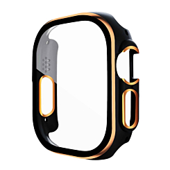 iWatch 49mm Shinny Hard PC Bumper Case - BLACK & ROSE GOLD (Only Ground Shipping)