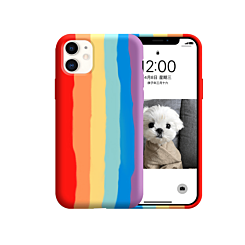 Rainbow Silicone Case - Style 2 for iPhone 12 Mini (Only Ground Shipping)