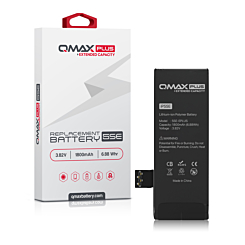 QMAX Plus Extended Capacity Replacement Battery for iPhone 5SE (1800 mAh) (Only Ground Shipping)