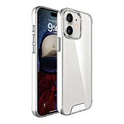 Hard Clear Case with Metal Button - CLEAR for iPhone 11 (Only Ground Shipping)