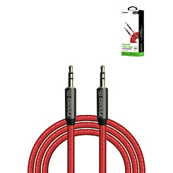 Esoulk 3.5mm AUX-AUX Cable (RED) (10ft) (Only Ground Shipping)