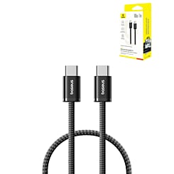 BASEUS USB C-C Dynamic 4 Braided Fast Charging Data Cable (BLACK) (100w) (3ft) (Only Ground Shipping)