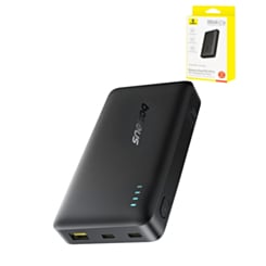 BASEUS EnerFill FP21 Power Bank with USB C-C Fast Charging Cable (22.5W) (10000mAh) (COSMIC BLACK) (Only Ground Shipping)